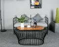 Стол в стиле Loft (каркас из металла столешница из дуба) R43-199