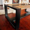 Журнальный стол с металлокаркасом и дубом (Loft) R43-169