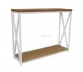 Консольный стол в стиле Loft (с дубовой столешницей) R43-333