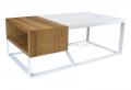 Стол с тумбой в стиле Loft (металл и дуб) R43-289