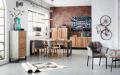 Кофейный стол в стиле Loft (столешница дуб) R43-362