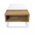 Стол с тумбой в стиле Loft (металл и дуб) R43-289