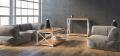 Консольный стол в стиле Loft (с дубовой столешницей) R43-333