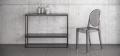 Пристенная консоль в стиле Loft (столешница из дуба) R43-273