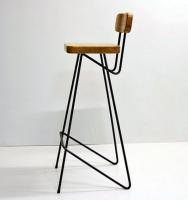 Высокий барный стул на металлическом каркасе (Loft) R42-50