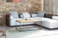 Журнальный стол в стиле Loft (столешница из дуба) R43-294
