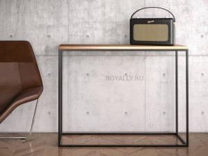 Консоль в стиле Лофт (столешница из дуба) R43-270