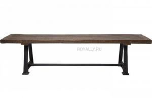 Скамья на металлокаркасе в стиле Loft R45-16