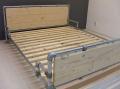 Двухспальная кровать металл и дуб (Loft) R52-30