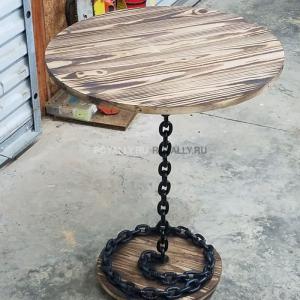 Стол в стиле Loft (основание сварная цепь) R43-435