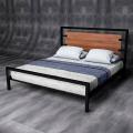 Кровать из сращенного дуба и металла (Loft) R52-73