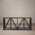 Пристенный стол на металлическом основании (Loft) R43-498