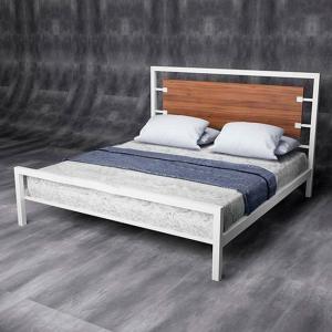 Кровать из сращенного дуба и металла (Loft) R52-73