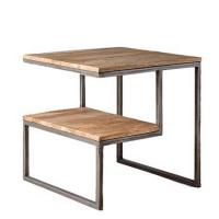 Прикроватный приставной столик Loft (металл и дуб) R43-545