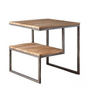 Прикроватный приставной столик Loft (металл и дуб) R43-545