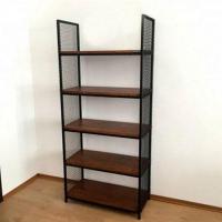 Стеллаж Loft (основание металл, полки дуб) R49-167