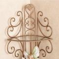Кованый стеллаж с полочками многоярусный R09-177