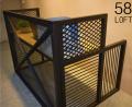 Стол с металлическим каркасом в стиле Loft R43-217