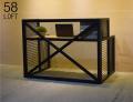 Стол с металлическим каркасом в стиле Loft R43-217