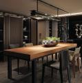 Стол дубовый на металлокаркасе стиль Loft R43-122