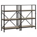 Стеллаж Loft (дуб и металл) R49-86
