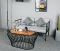 Стол в стиле Loft (каркас из металла столешница из дуба) R43-199