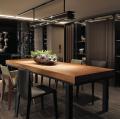 Стол дубовый на металлокаркасе стиль Loft R43-122