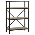 Стеллаж Loft (дуб и металл) R49-86