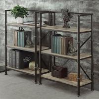 Стеллаж Loft (дуб и металл) R49-86