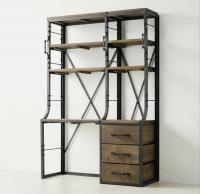 Стеллаж со столом и ящиками стиль Loft R49-46