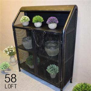 Шкаф металлический в стиле Лофт R50-18